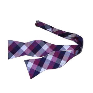 Tommy Hilfiger Bow Tie Silk Men's Lattice Check One Size Adjustable